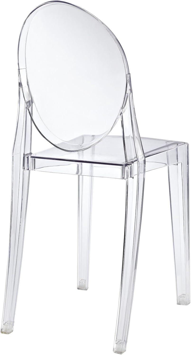 Modway Casper Dining Side Chair in Clear