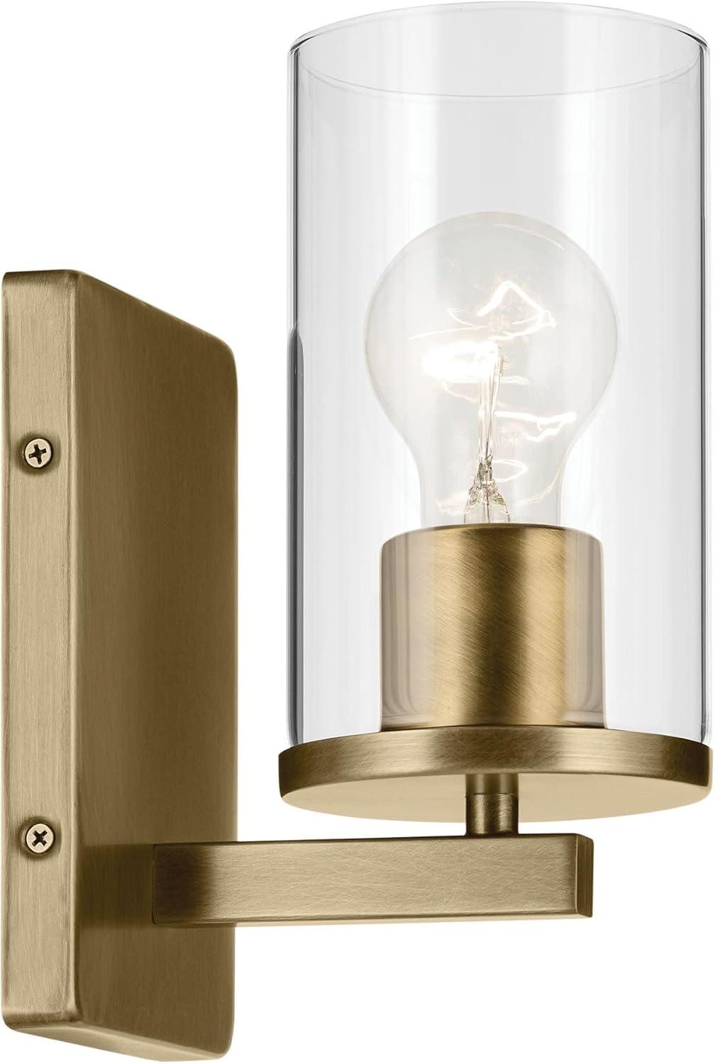 Modern Chrome and White Cylinder Wall Sconce