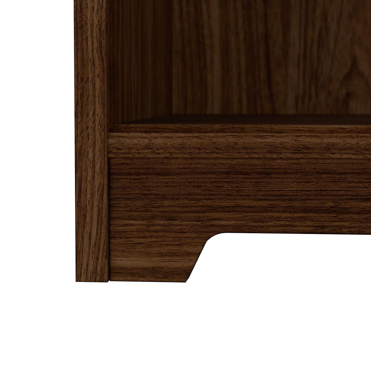 Cabot Tall 5 Shelf Bookcase in Modern Walnut - Engineered Wood