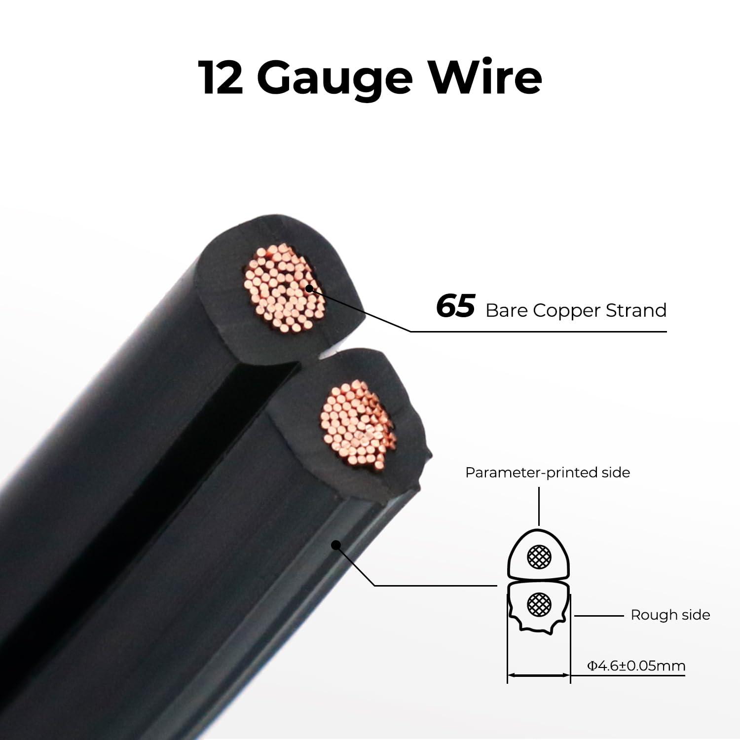 FIRMERST 16/2 Low Voltage Landscape Lighting Copper Wire 100 Feet UL Listed