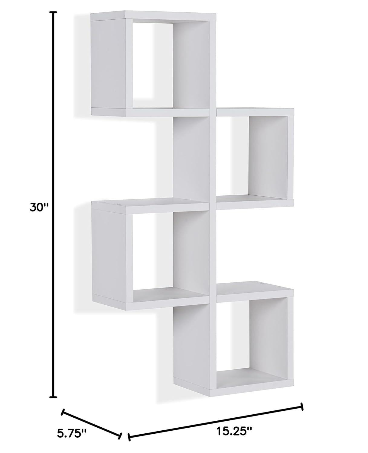 30" x 15.25" Cubby Chessboard Wall Shelf White - Danya B.