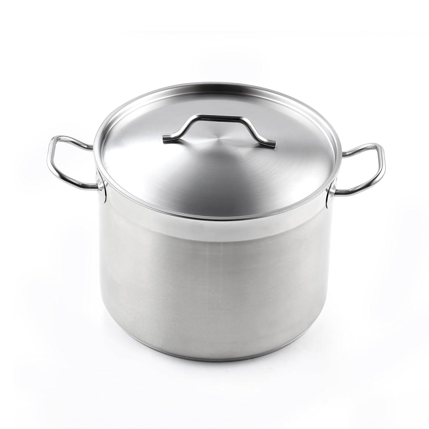 Cooks Standard Cooks Standard Professional Stainless Steel Stock Pot with Lid, Silver