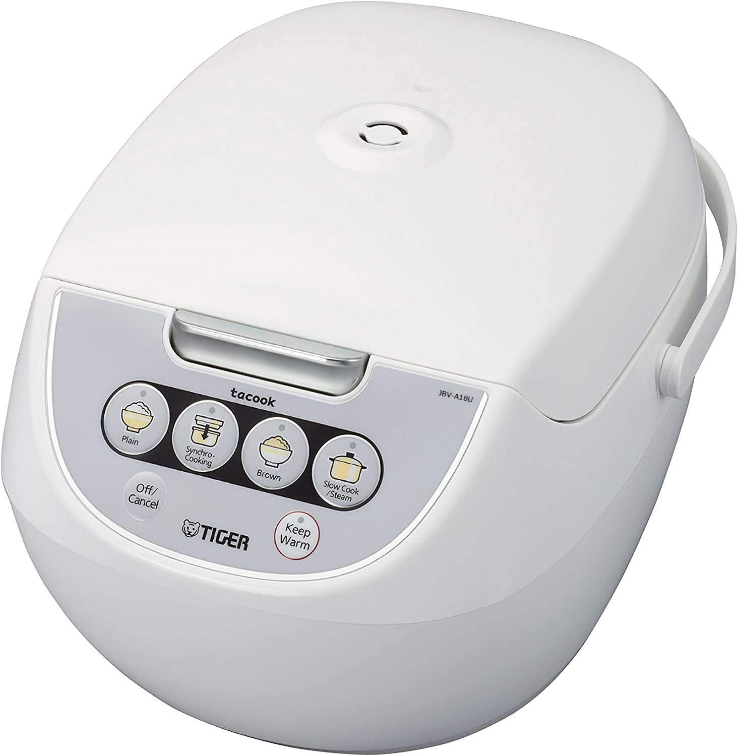 Tiger JBV-A18U 10-Cup Multi-function Rice Cooker - White