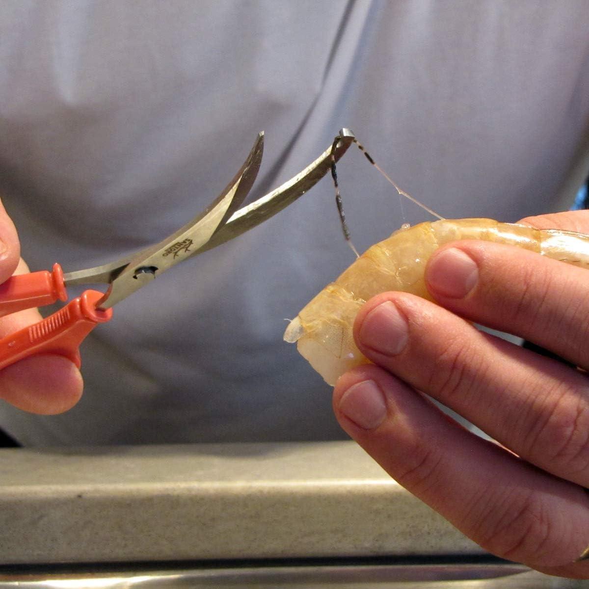 Stainless Steel Shrimp Deveiner Seafood Scissors Shellfish Food Shears Cutting Tool
