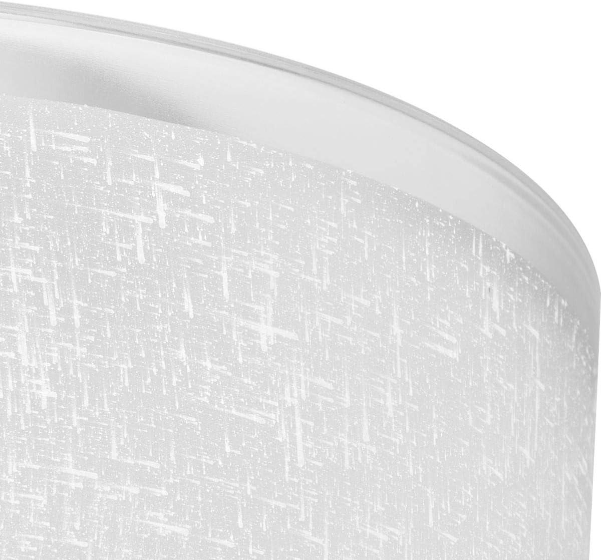 Progress Lighting Alexa Collection 4-Light Bath Fixture, Brushed Nickel, White Linen Glass Shade