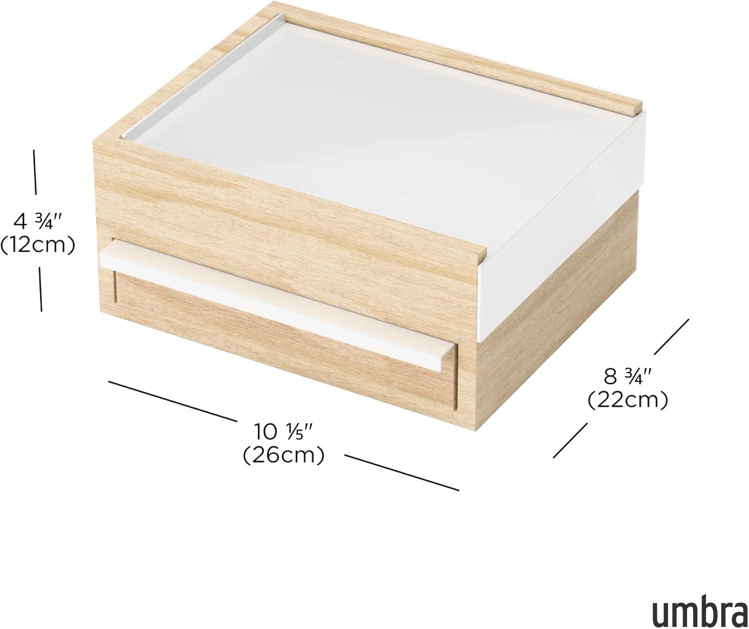 Umbra Stowit White and Neutral Jewelry Box Storage