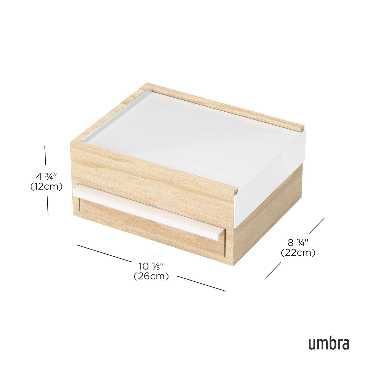 Umbra Stowit White and Neutral Jewelry Box Storage