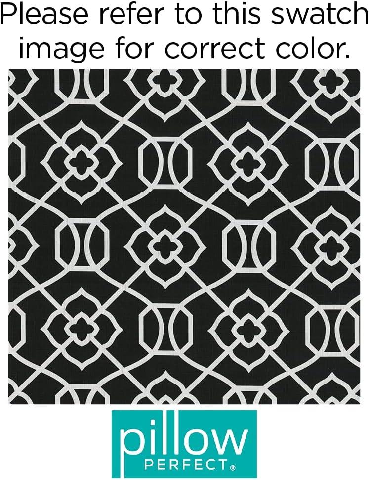 Pillow Perfect Geometric Indoor/Outdoor Reversible Throw Pillow (Set of 2)