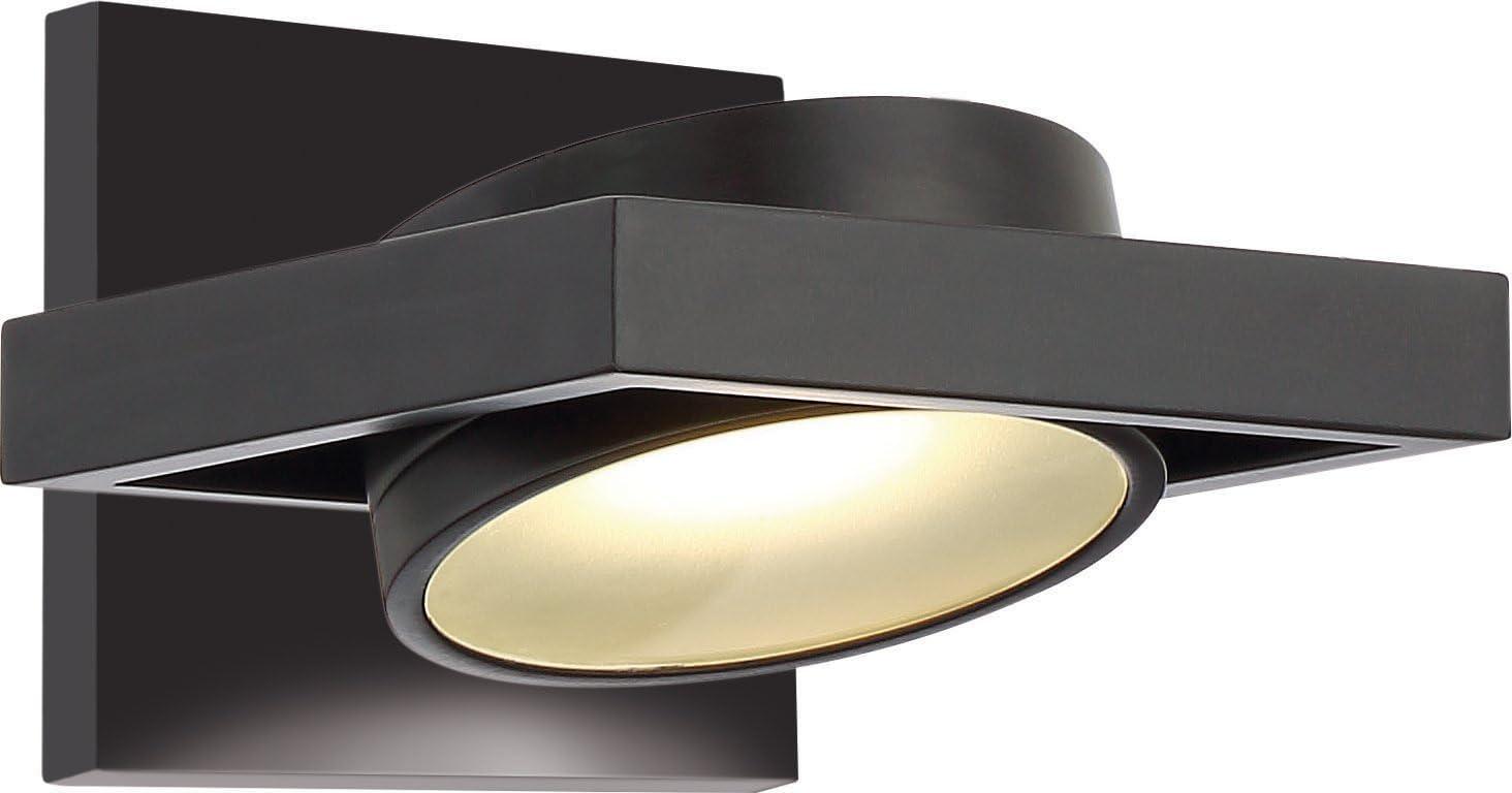 Hawk Textured Black Bronze 5" Dimmable LED Wall Sconce