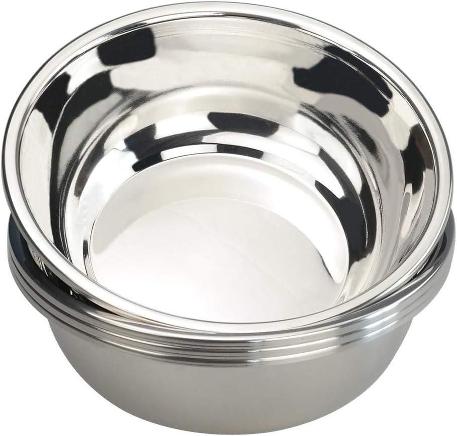 7.55" Stainless Steel Mixing and Serving Bowl Set