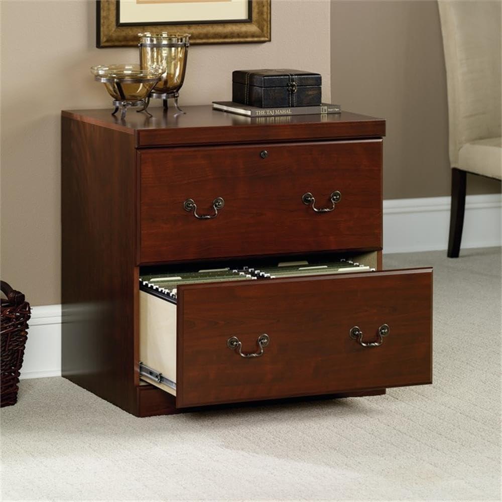 Sauder Heritage Hill 2 Drawer Lateral Wood File Cabinet in Classic Cherry