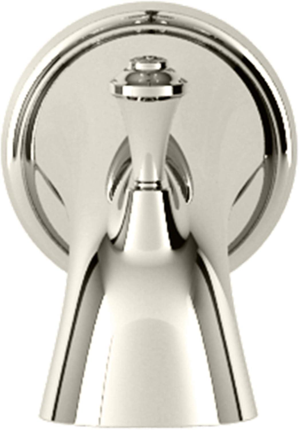 Polished Nickel Wall Mount Tub Spout with Diverter