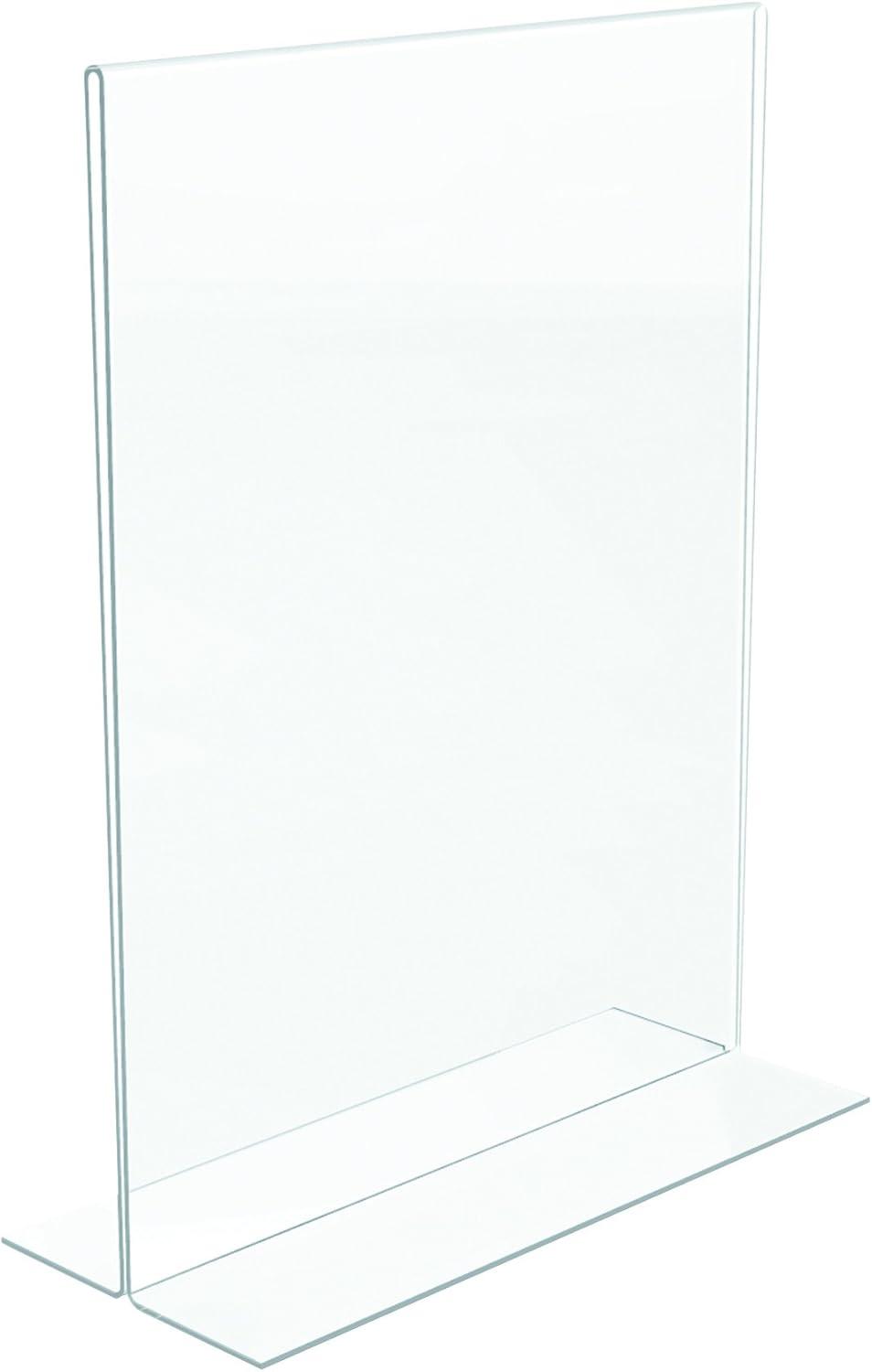 Deflect-O Corporation Classic Image Stand-Up Two-Sided Desktop Sign Holder, Plastic, 8-1/2 x 11