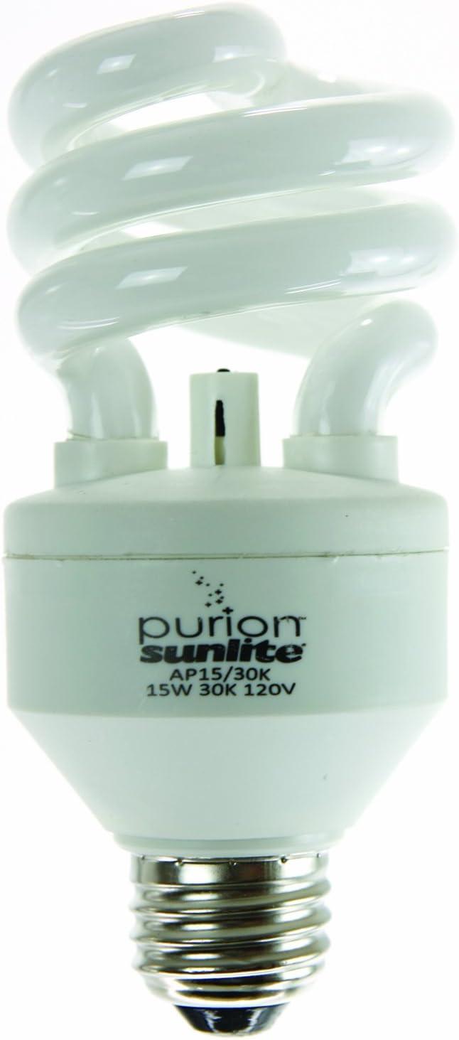 Sunlite 05568 - AP15/30K 05568-SU Twist Medium Screw Base Compact Fluorescent Light Bulb