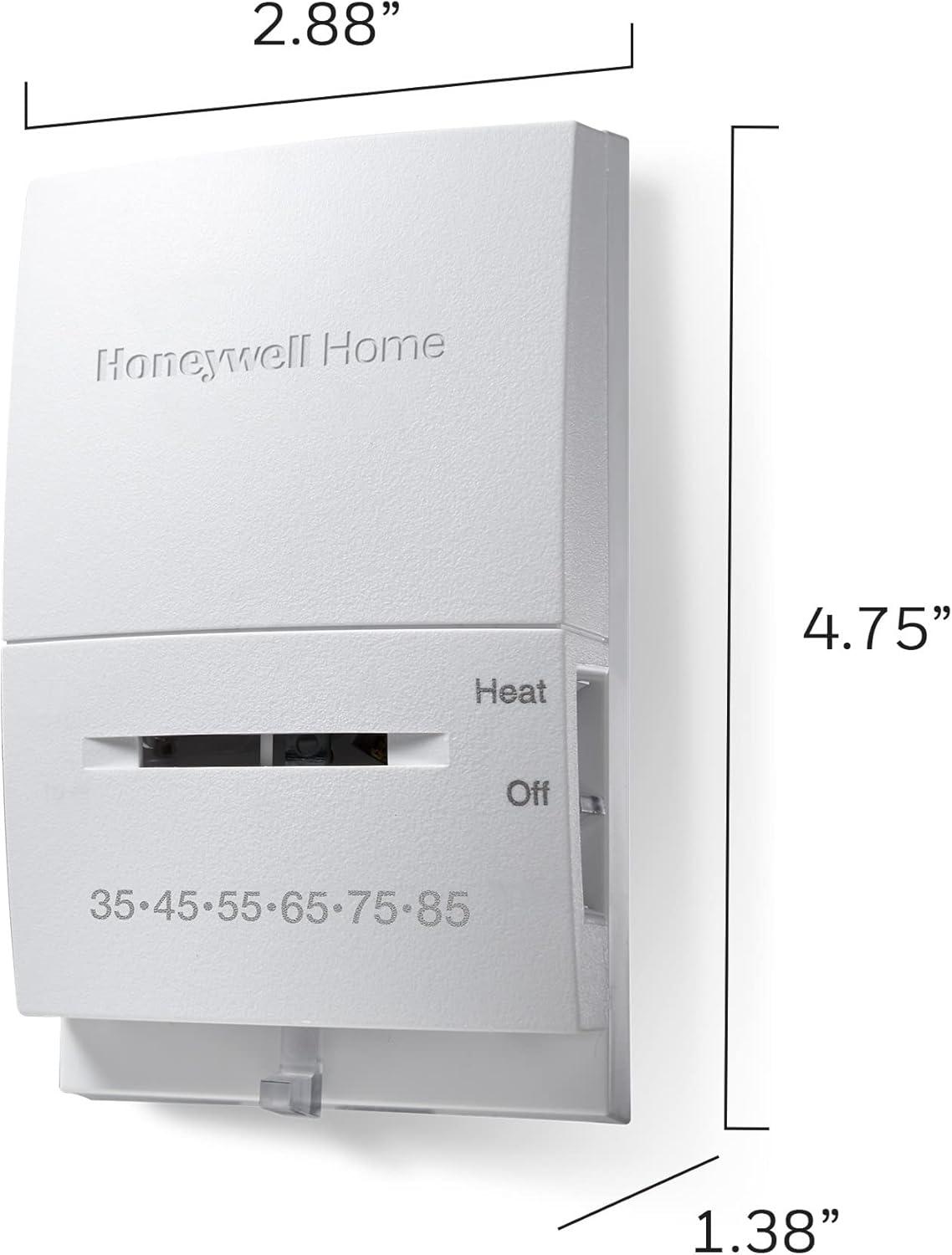 Honeywell Standard Non-Programmable Thermostat, Low Temperature (35° - 85° Fahrenheit)