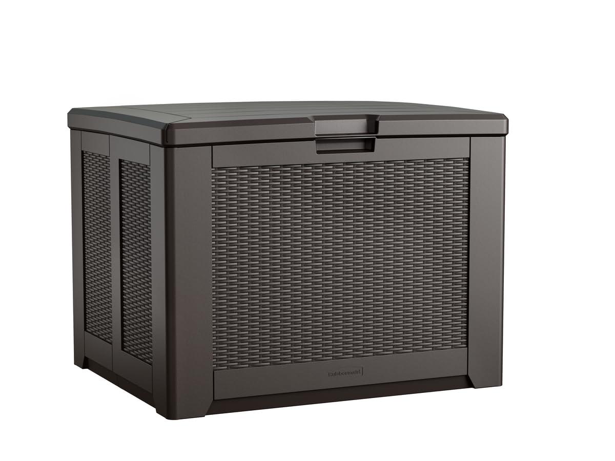 Rubbermaid Rubbermaid Deck Box, Medium, 74 Gallon, Brown