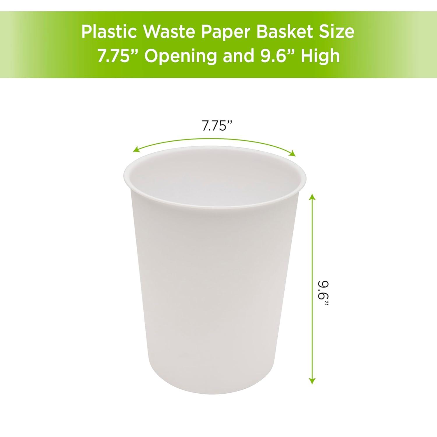 Qocolhg Trash Can Bathroom Garbage Storage Bucket Living Room Plastic Trash Can Pressure Ring Garbage Basket Office Paper