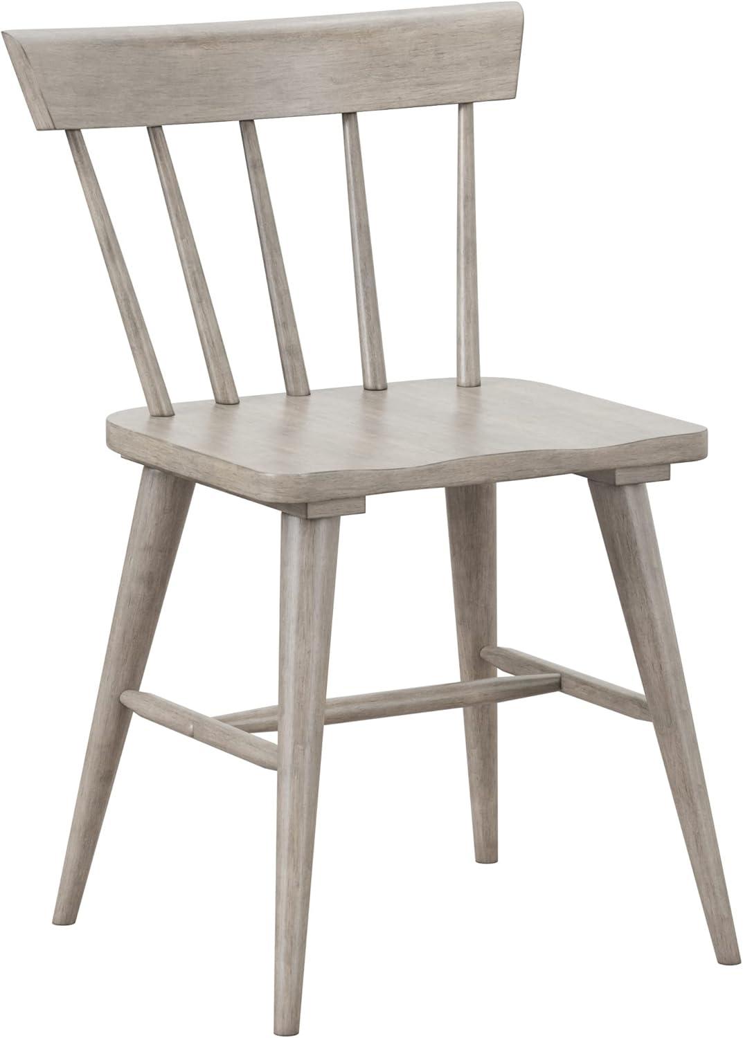 Set of 2 Mayson Spindle Back Dining Chair Gray - Hillsdale Furniture: Farmhouse Style, Wood Frame, Foam Fill