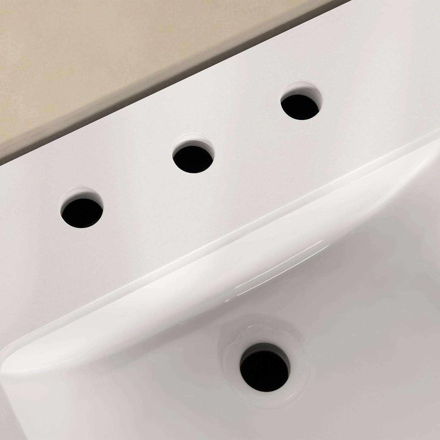 Miseno Mv-Berk36-15Vva Indy 36" Free Standing Single Basin Vanity Set - Onyx Black / White