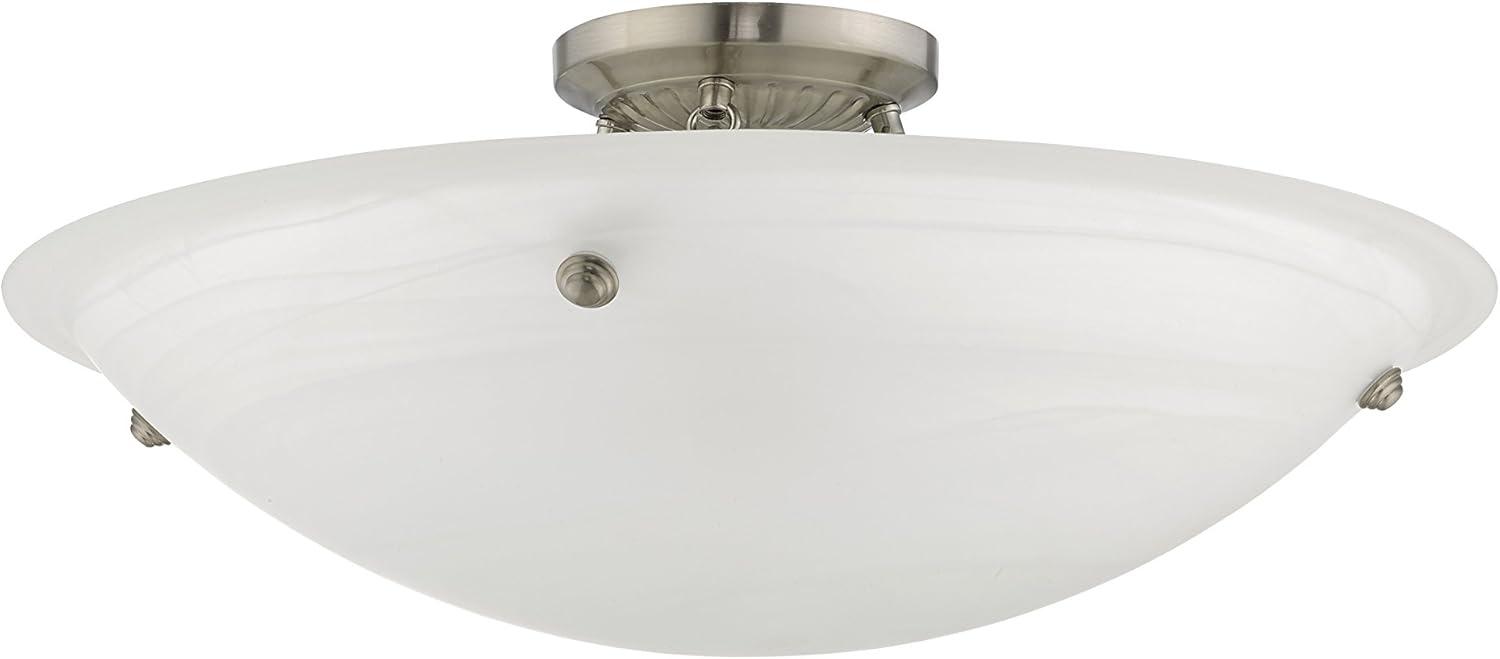 Livex Lighting Oasis 4 - Light Flush Mount in  Brushed Nickel