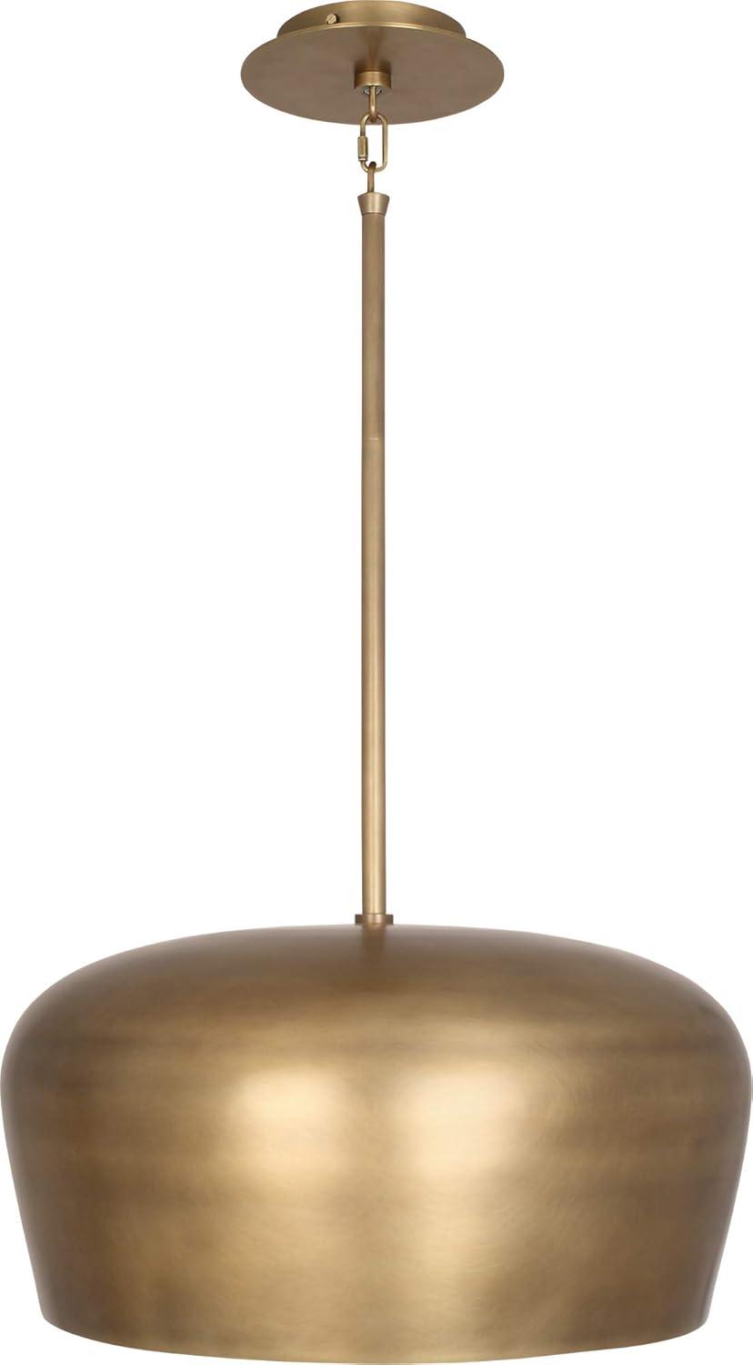 Galaxy 1 - Light Warm Brass Single Pendant