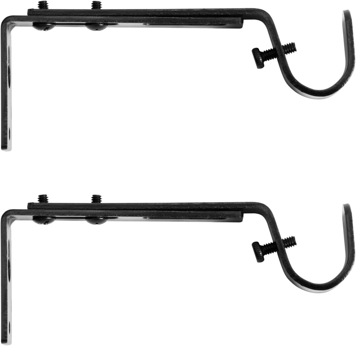 Kenney 3/4" Adjustable Brackets Curtain Rod Brackets & Reviews | Wayfair