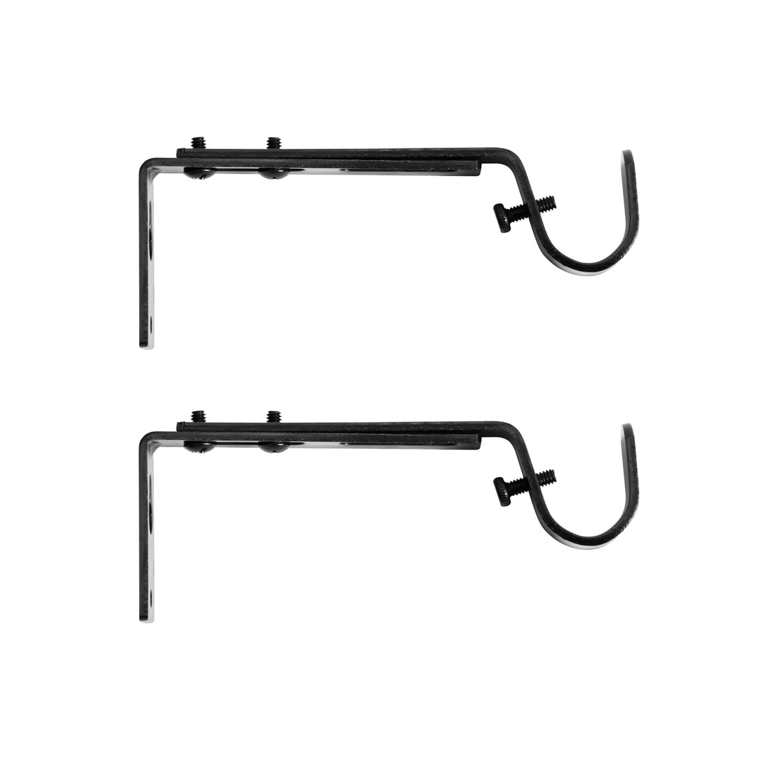 Kenney 3/4" Adjustable Brackets Curtain Rod Brackets & Reviews | Wayfair
