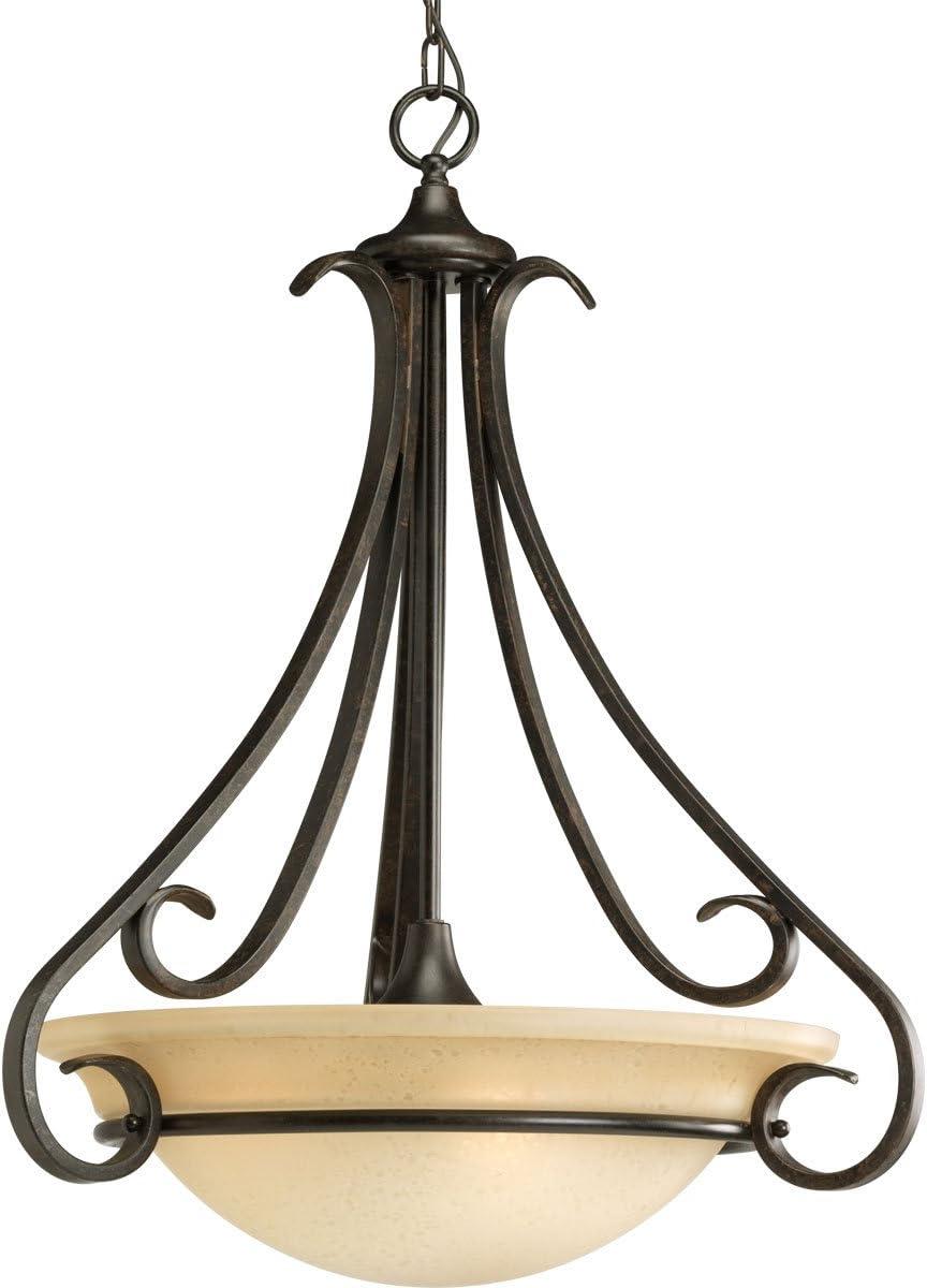 Fleur De Lis Living Lilly 3 - Light Forged Bronze Unique/Statement Pendant