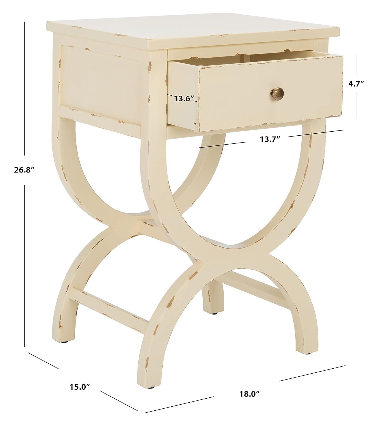 Floris End Table With Storage