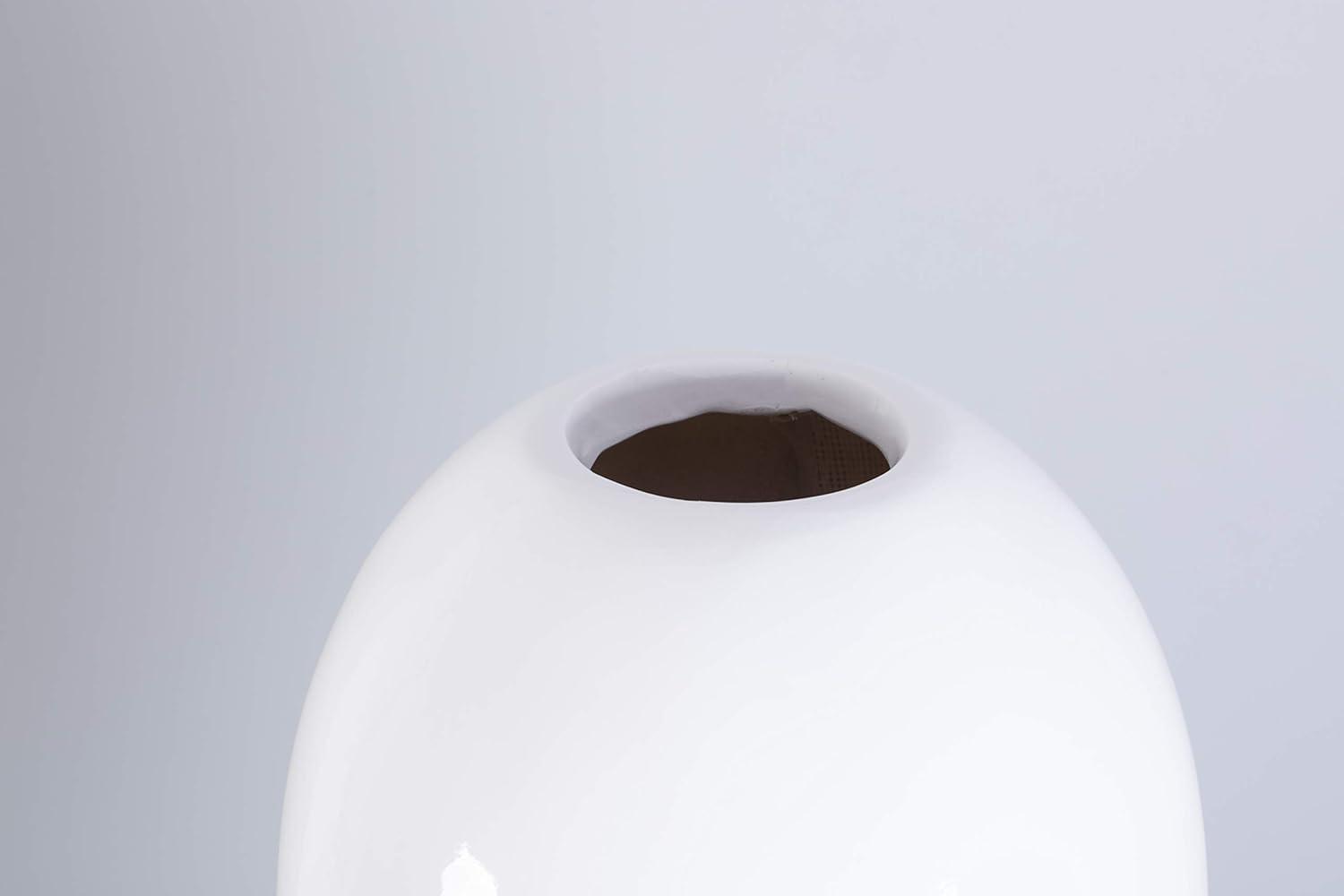 Uniquewise 39 Tall White Narrow Unique Fiberglass Modern Floor Vase