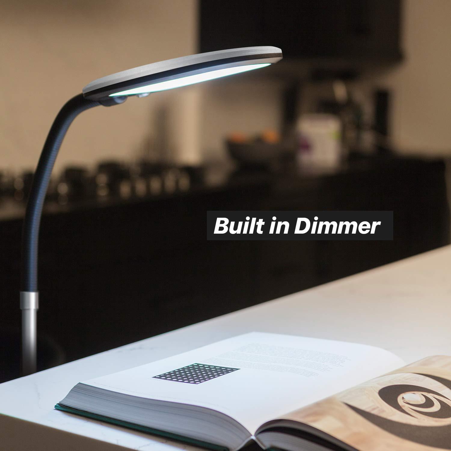 Brightech Litespan Slim 55 in. Industrial Dimmable LED Directional Task Floor Lamp
