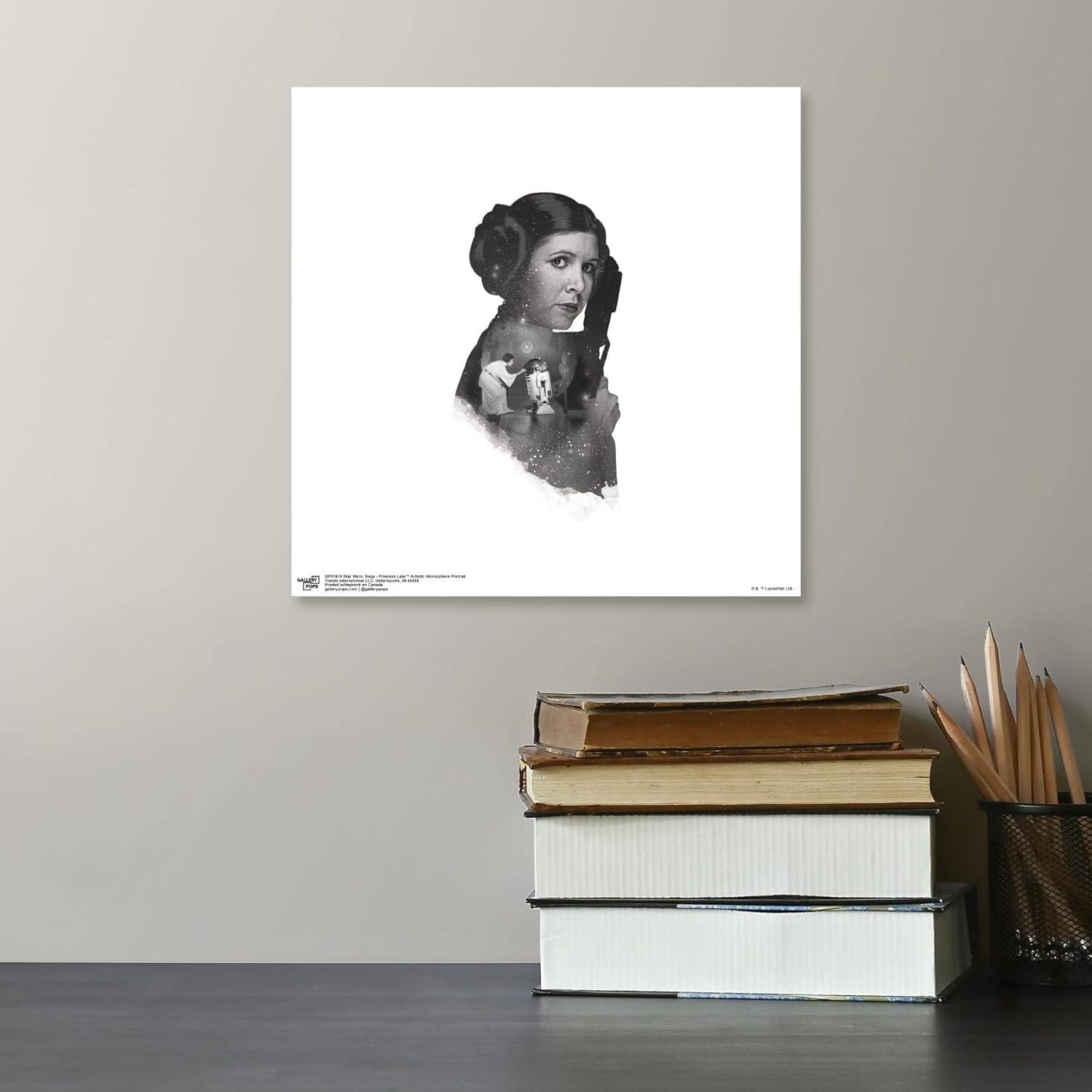 Gallery Pops Star Wars: Saga - Princess Leia Artistic Atmosphere Portrait Wall Art, Unframed Version, 12" x 12"