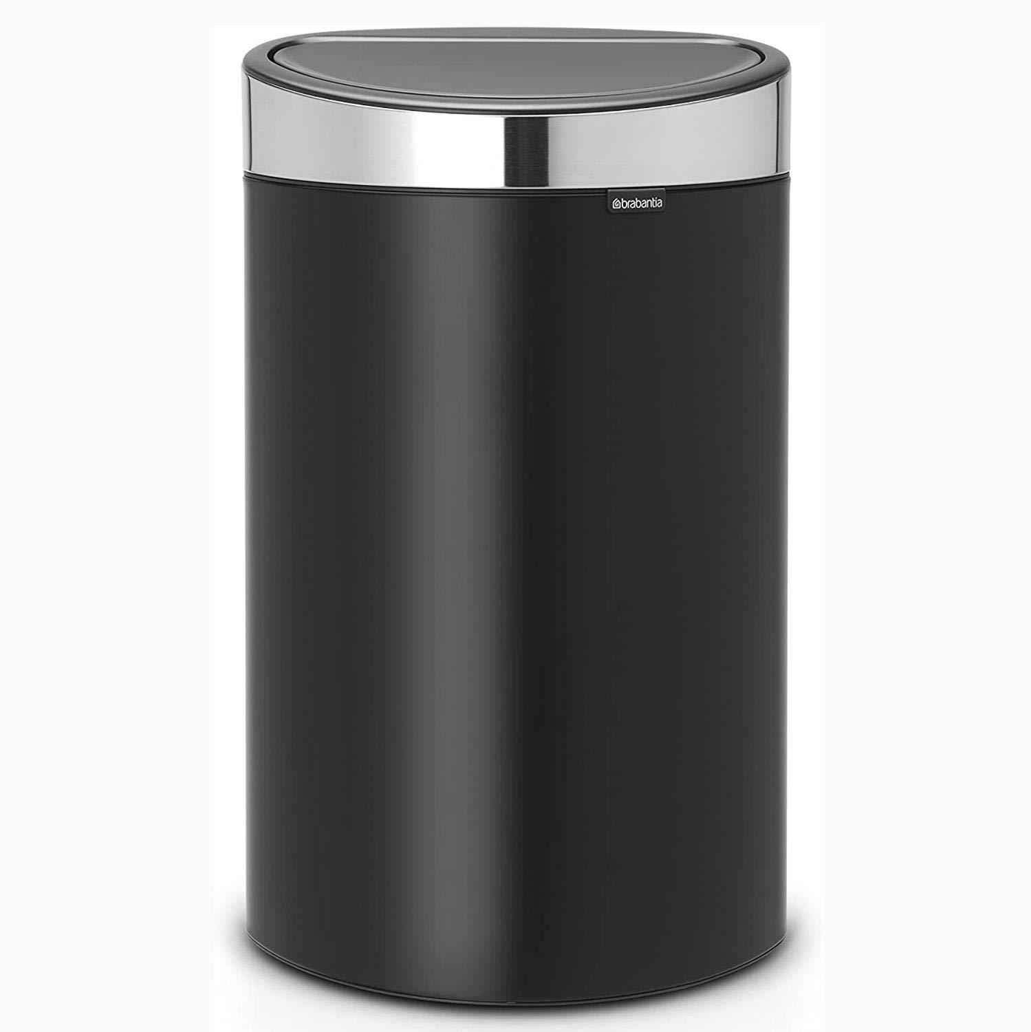 Brabantia Touch Top Trash Can New, 10.6 Gallon (40 liter)