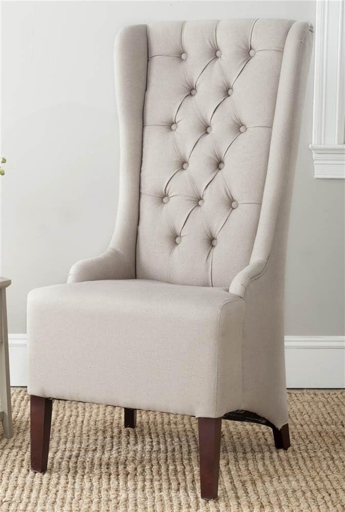 Becall 20"H Dining Chair - Taupe - Safavieh