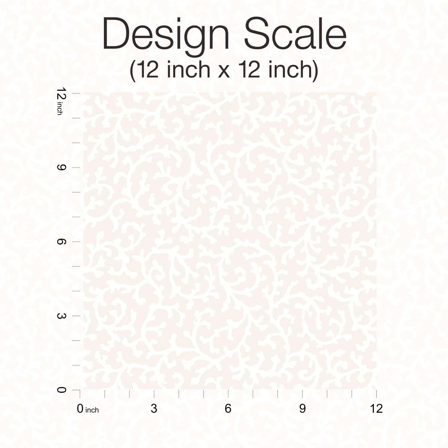 RoomMates Waverly RMK12606PL Savoy Beige Peel and Stick Wallpaper