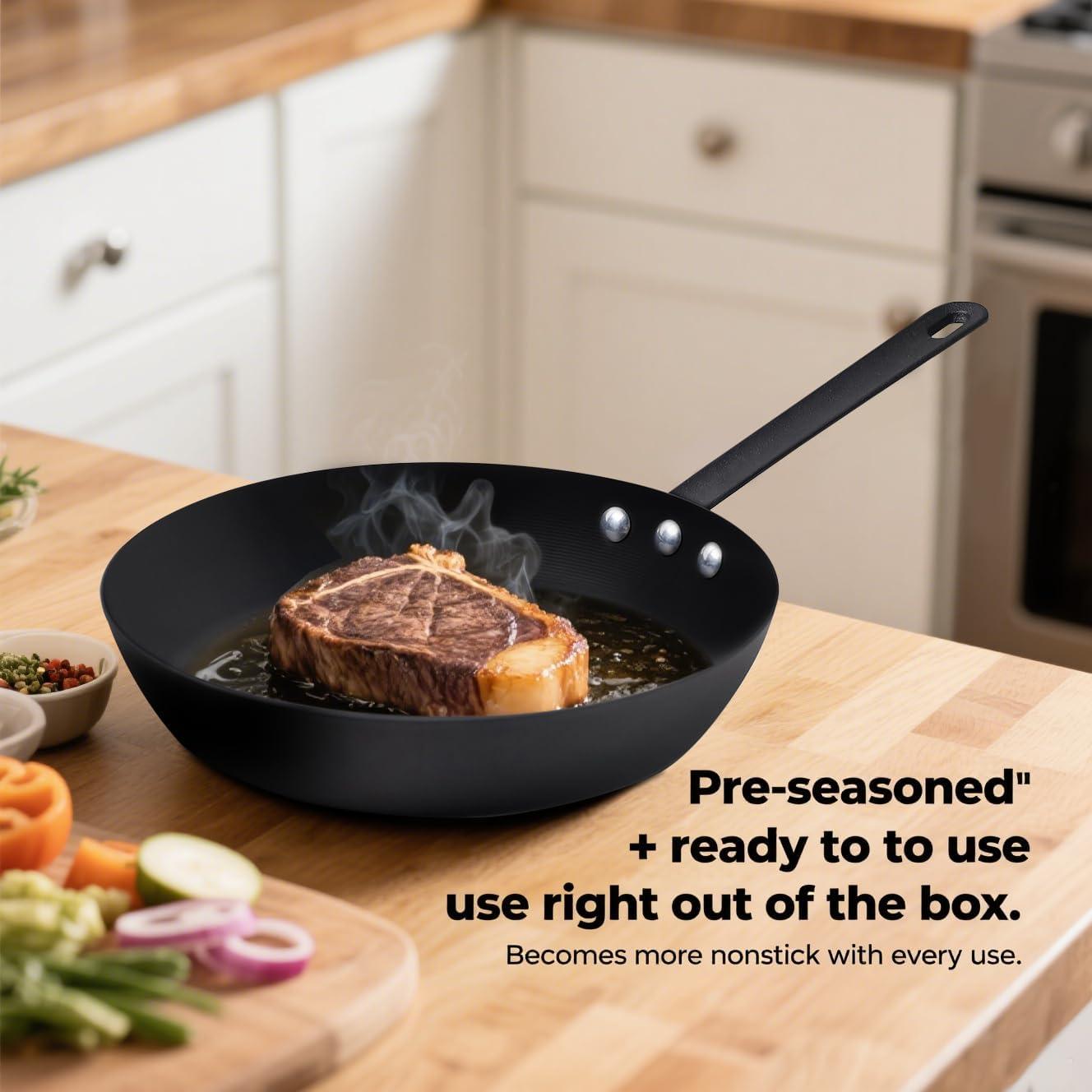 Merten and Storck Merten & Storck Pre-Seasoned Carbon Steel