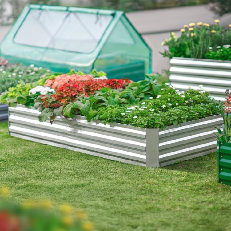 UNIVERSAL WINDOW SOLUTIONS Walk-In Tunnel Greenhouse, Garden Green House With Roll-Up Door And Windows, PE Cover, Plant Growing House For Patio Backyard Garden