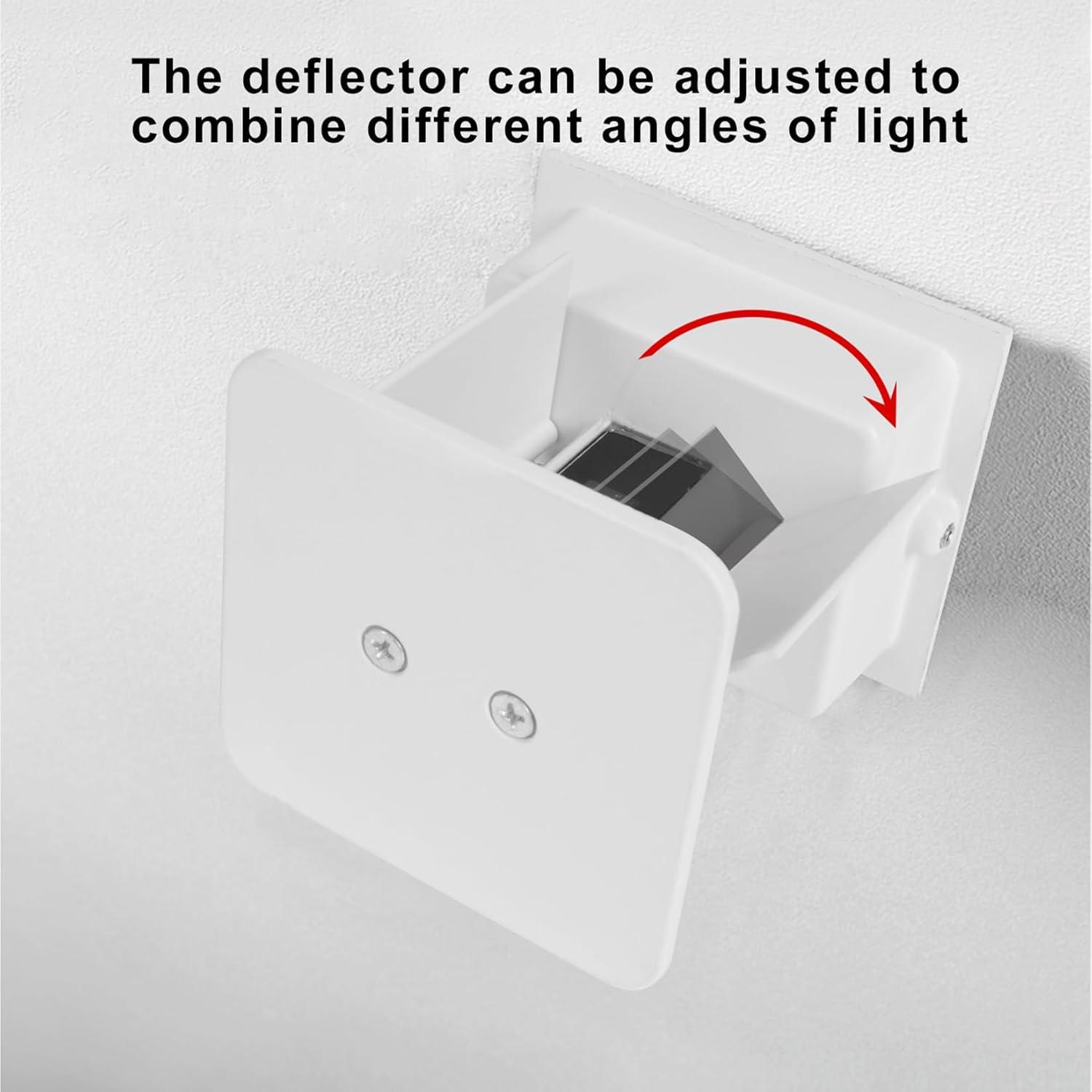 4 PCS LED 12W Outdoor Wall Lights Sconces Exterior/Interior Up and Down Lights IP65 Waterproof Modern Outdoor Lighting Fixtures Square Aluminum Exterior Wall Mount Light White 3000K Warm Lights