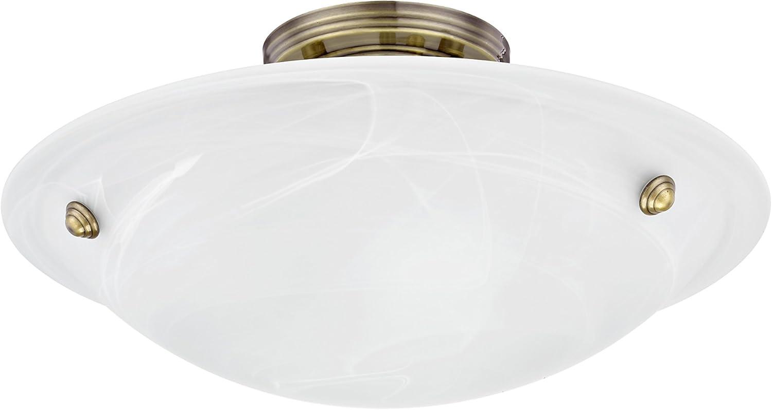 Livex Lighting Oasis 3 - Light Flush Mount in  Antique Brass