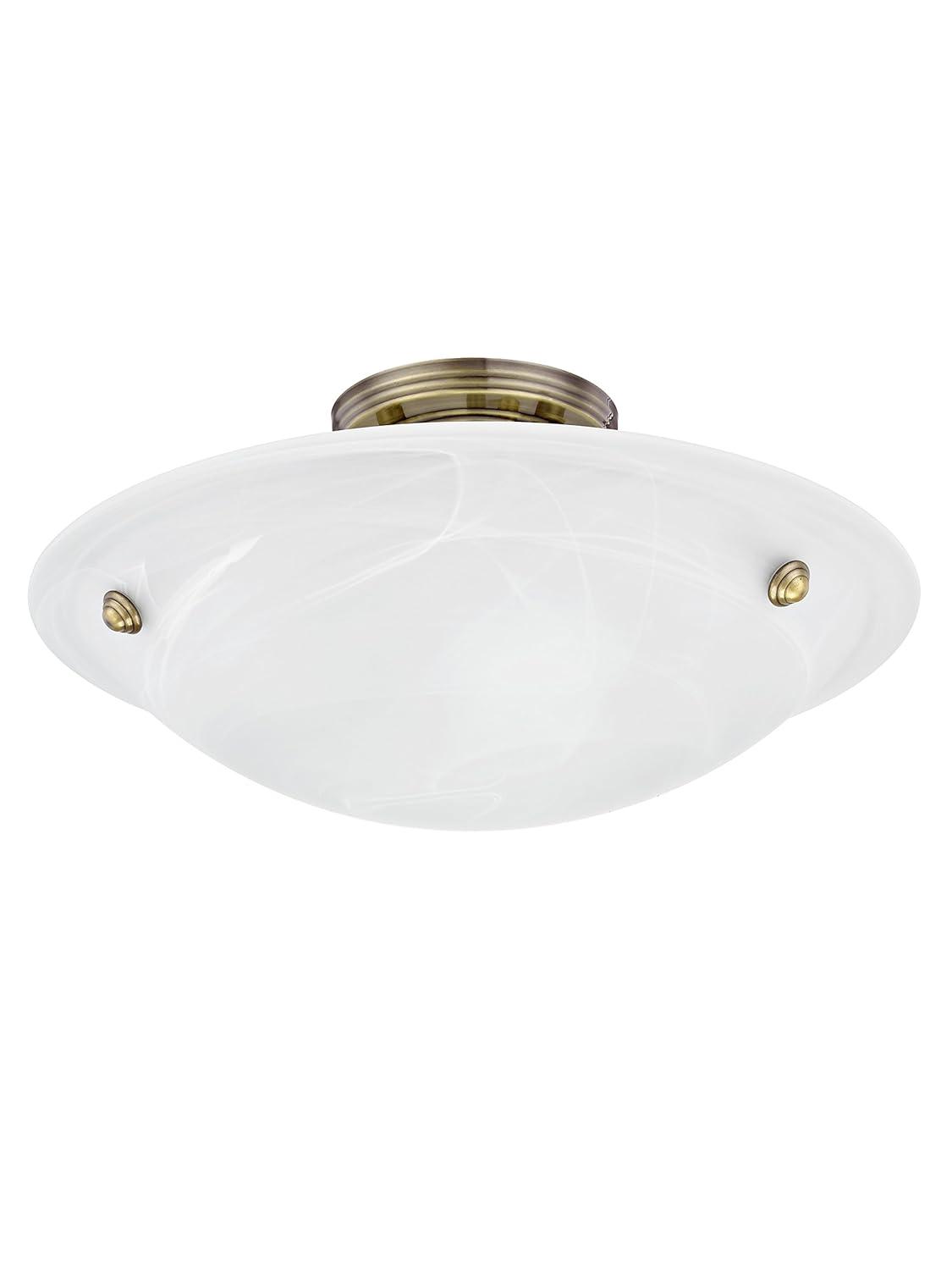 Livex Lighting Oasis 3 - Light Flush Mount in  Antique Brass