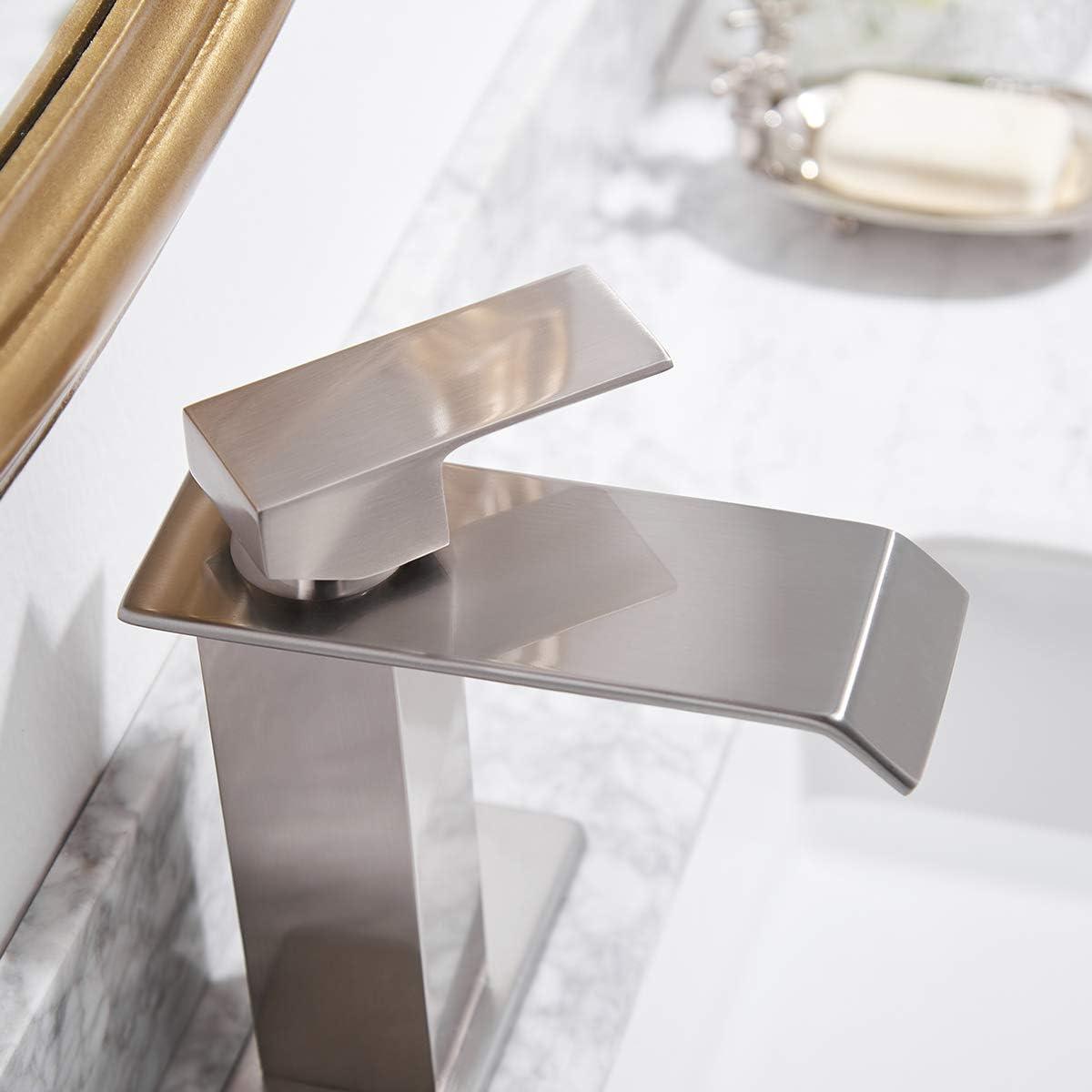 VIBRANTBATH Single-Hole Single-handle Bathroom Faucet with Drain Assembly YZJ9004-N-2