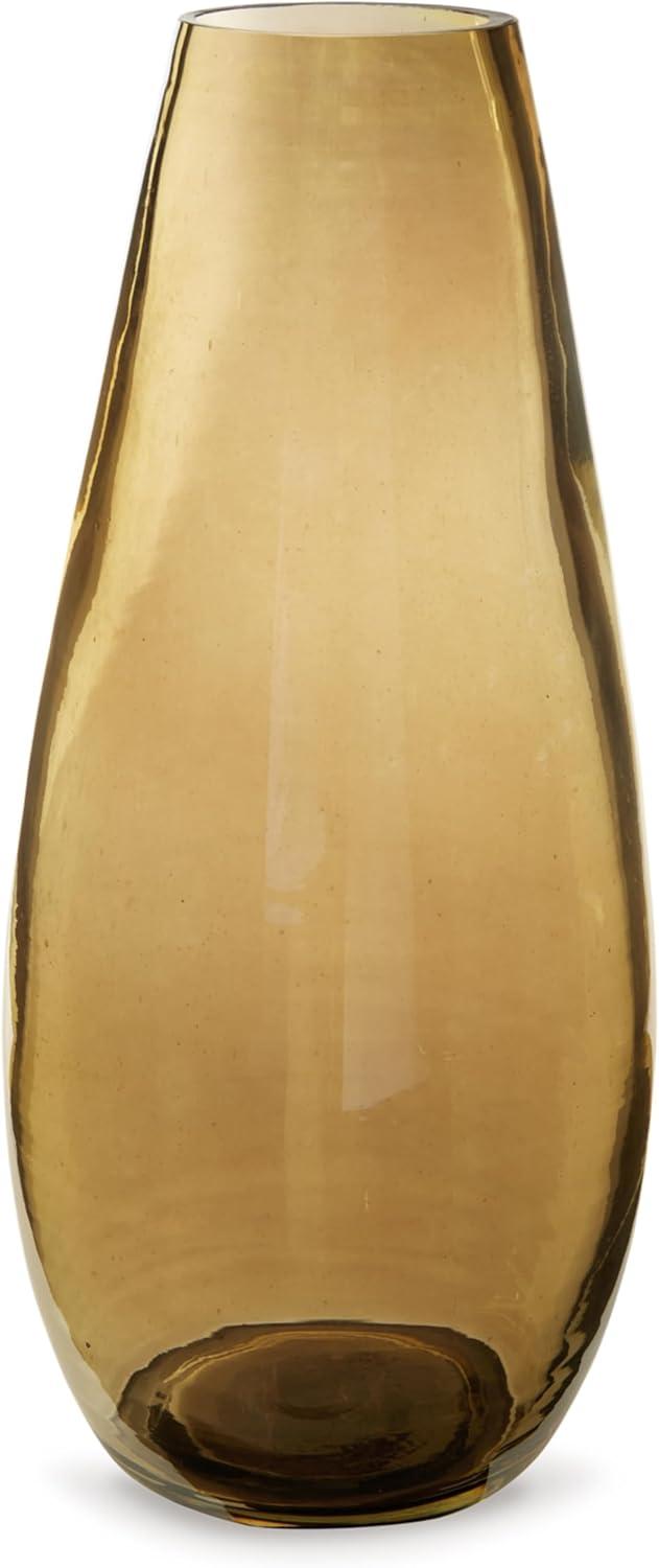 Signature Design by Ashley Rhettman 15" Glass Vase, Amber