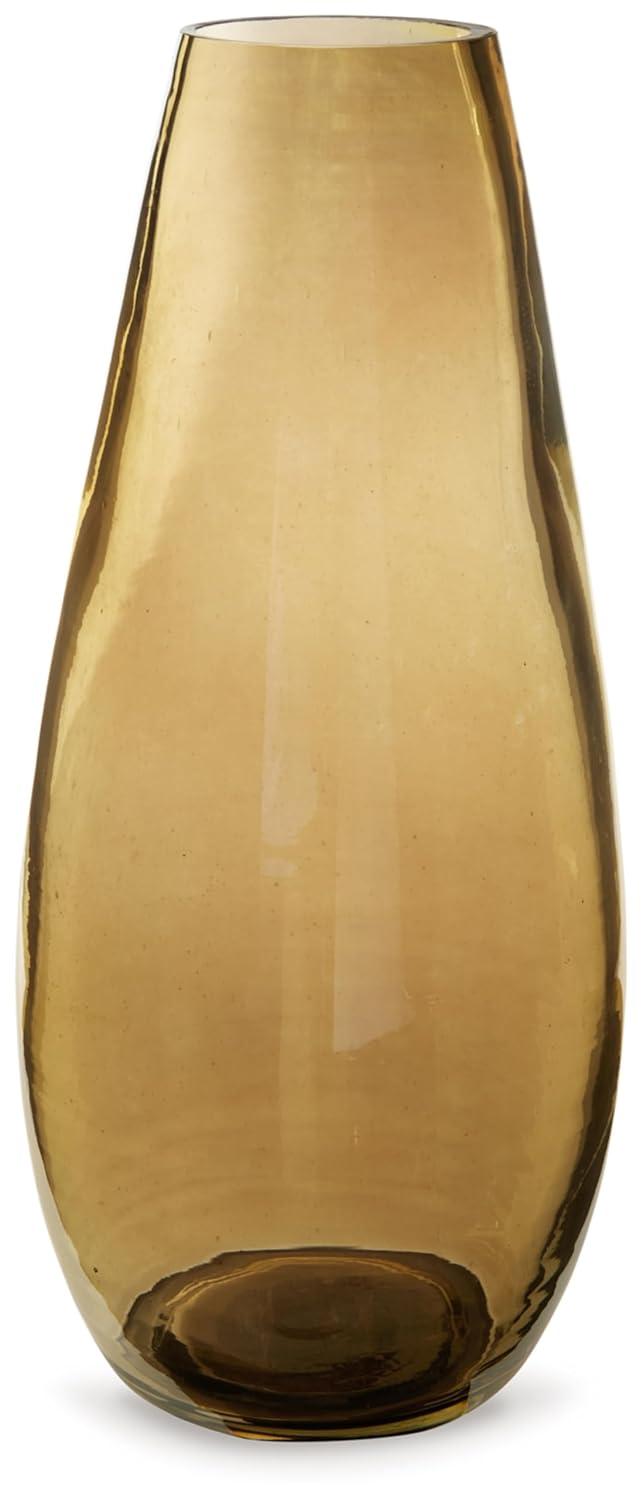 Signature Design by Ashley Rhettman 15" Glass Vase, Amber