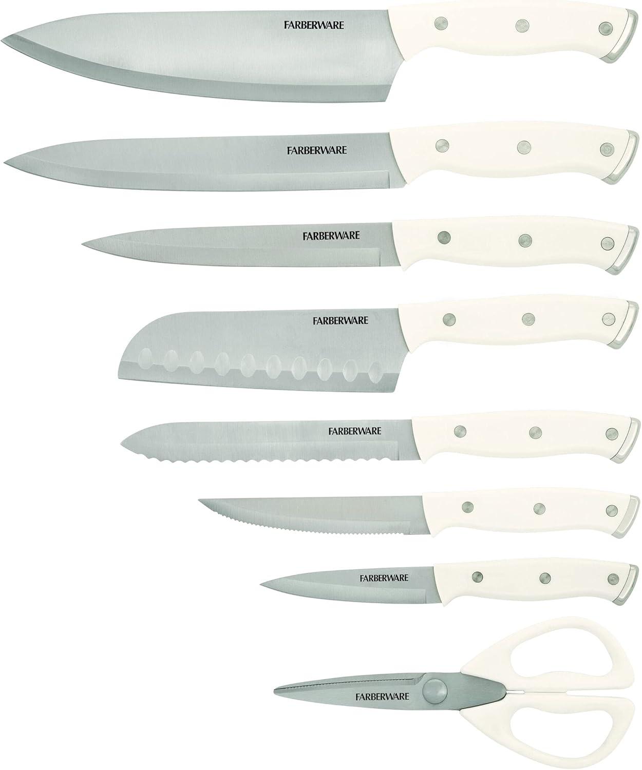Farberware Farberware Edgekeeper 14-Piece Triple Rivet Knife Block Set with Built-In Sharpener
