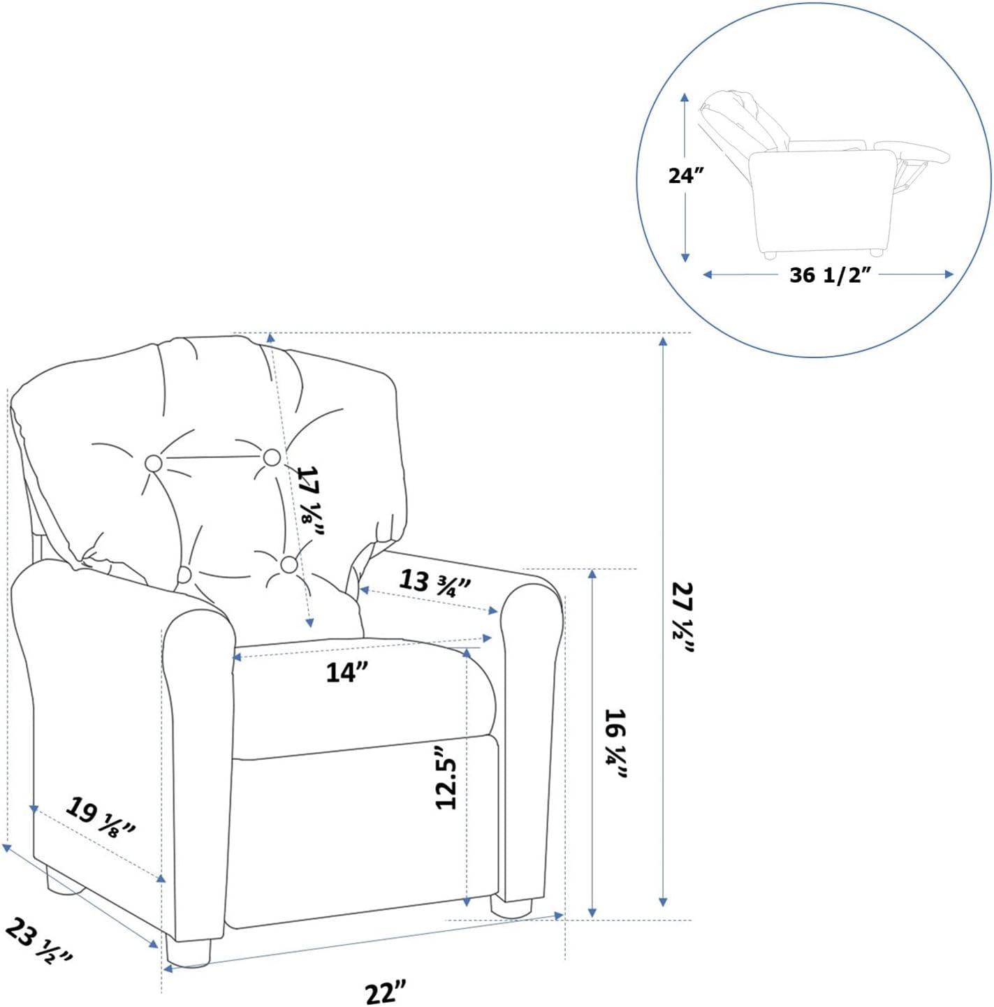 Kids' Traditional Recliner Chair - The Crew Furniture