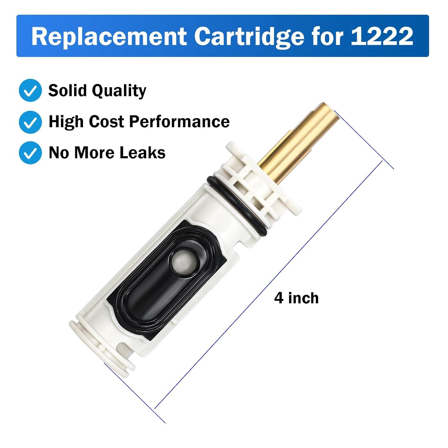 1222 Replacement Cartridge with Moen 104421 Cartridge Puller Removal Tool Retainer Clip Compatible with Moen One-Hanlde Posi Temp 1222B Shower Bathtub Faucet (1222 cartridge +104421 cartridge puller)