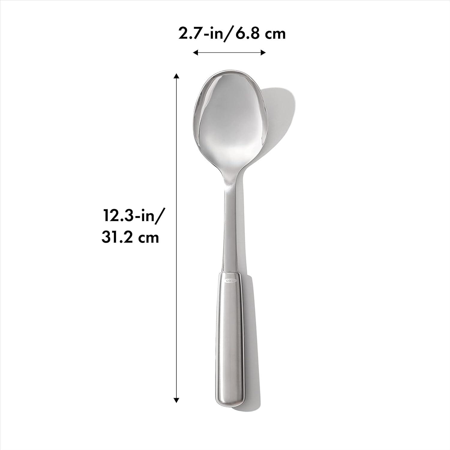 Stainless Steel Cooking Spoon with Non-Slip Handle