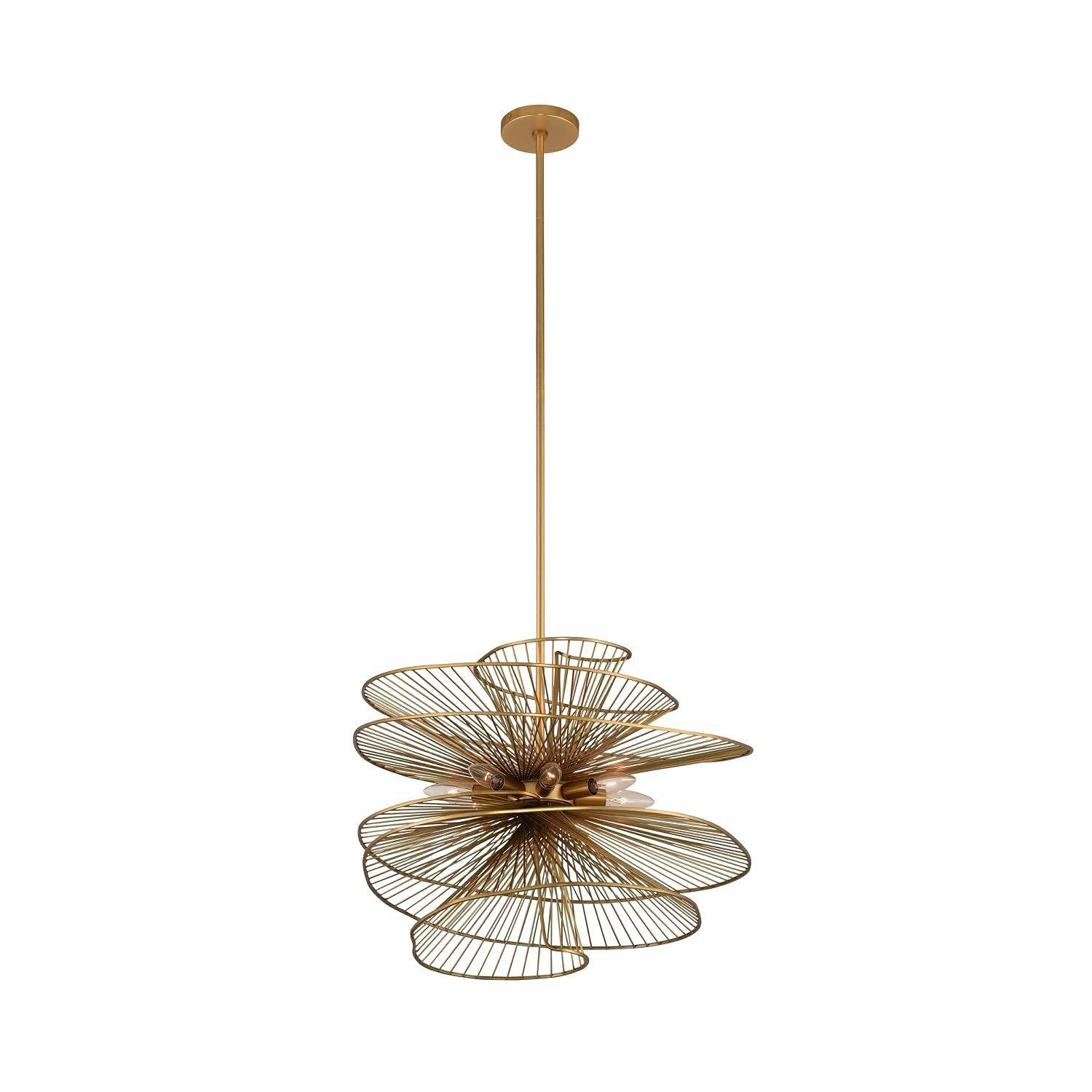 Aurora Stainless Steel Chandelier