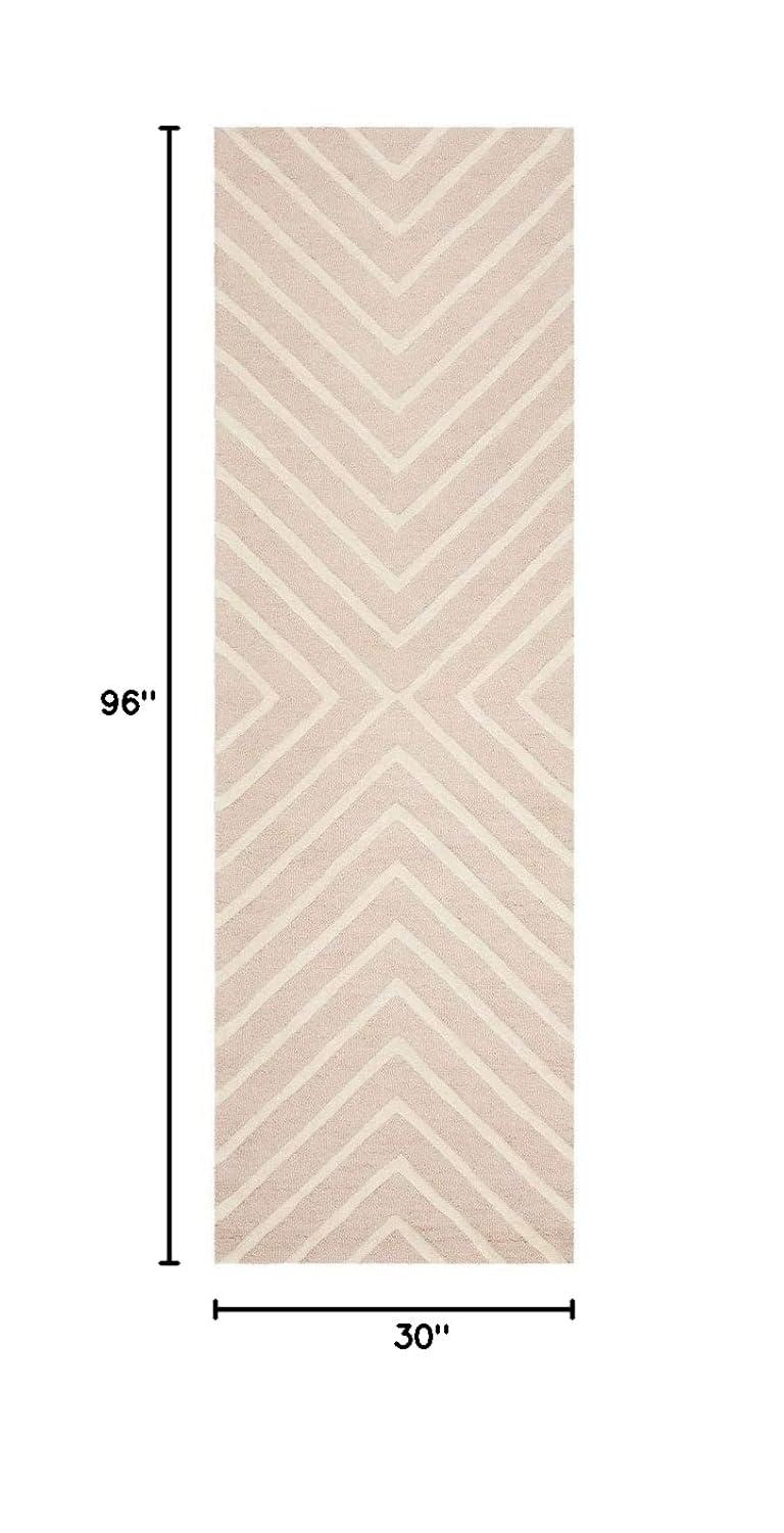 Safavieh Kids Pattern SFK920 Hand Tufted Indoor Runner Rug - Pink/Ivory - 2'6"x8' - Safavieh