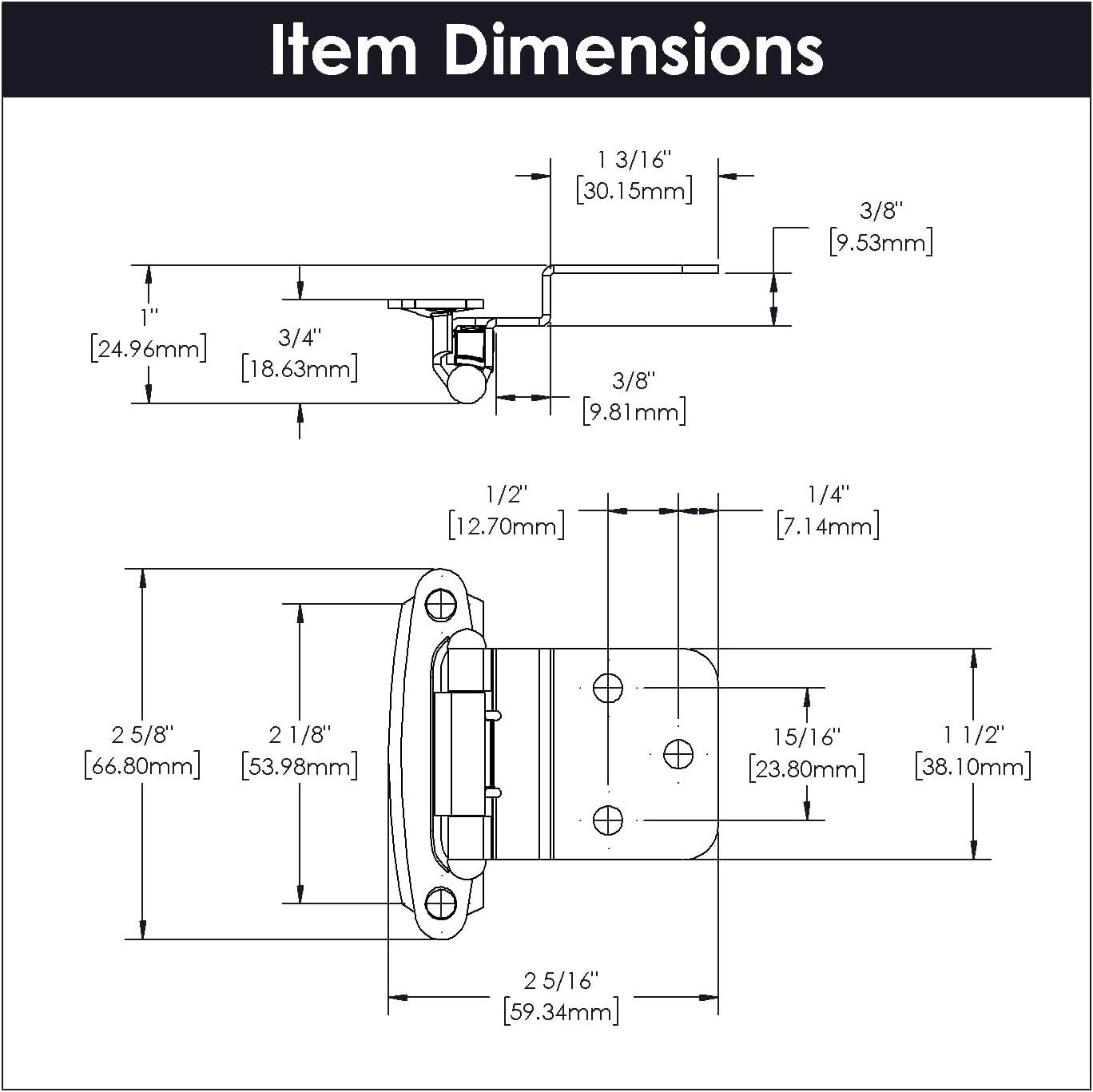 Oil-Rubbed Bronze Self-Closing Cabinet Hinge